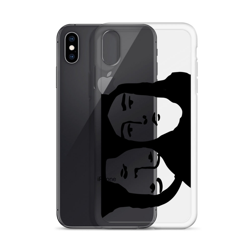 Retro Psychodelic Faces iPhone Case