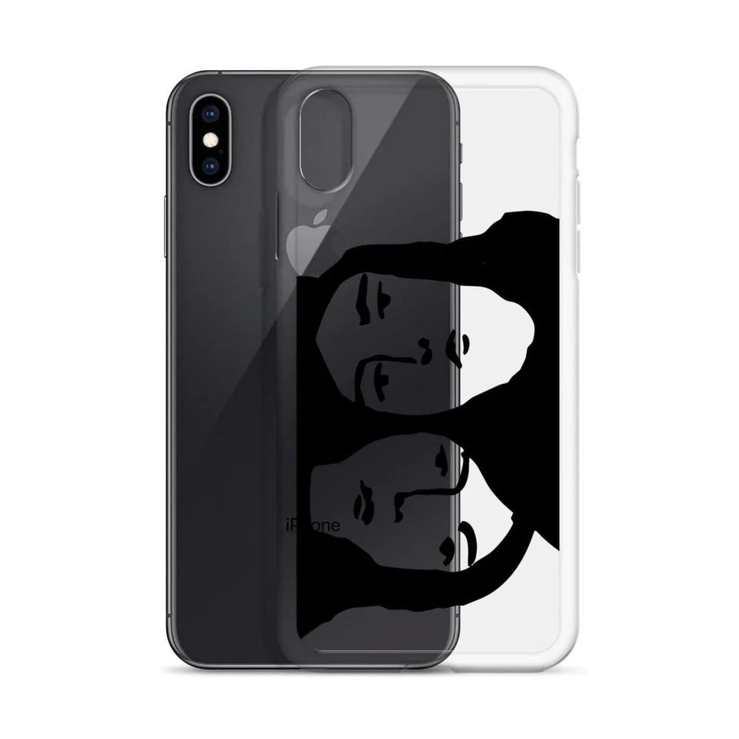 Retro Psychodelic Faces iPhone Case