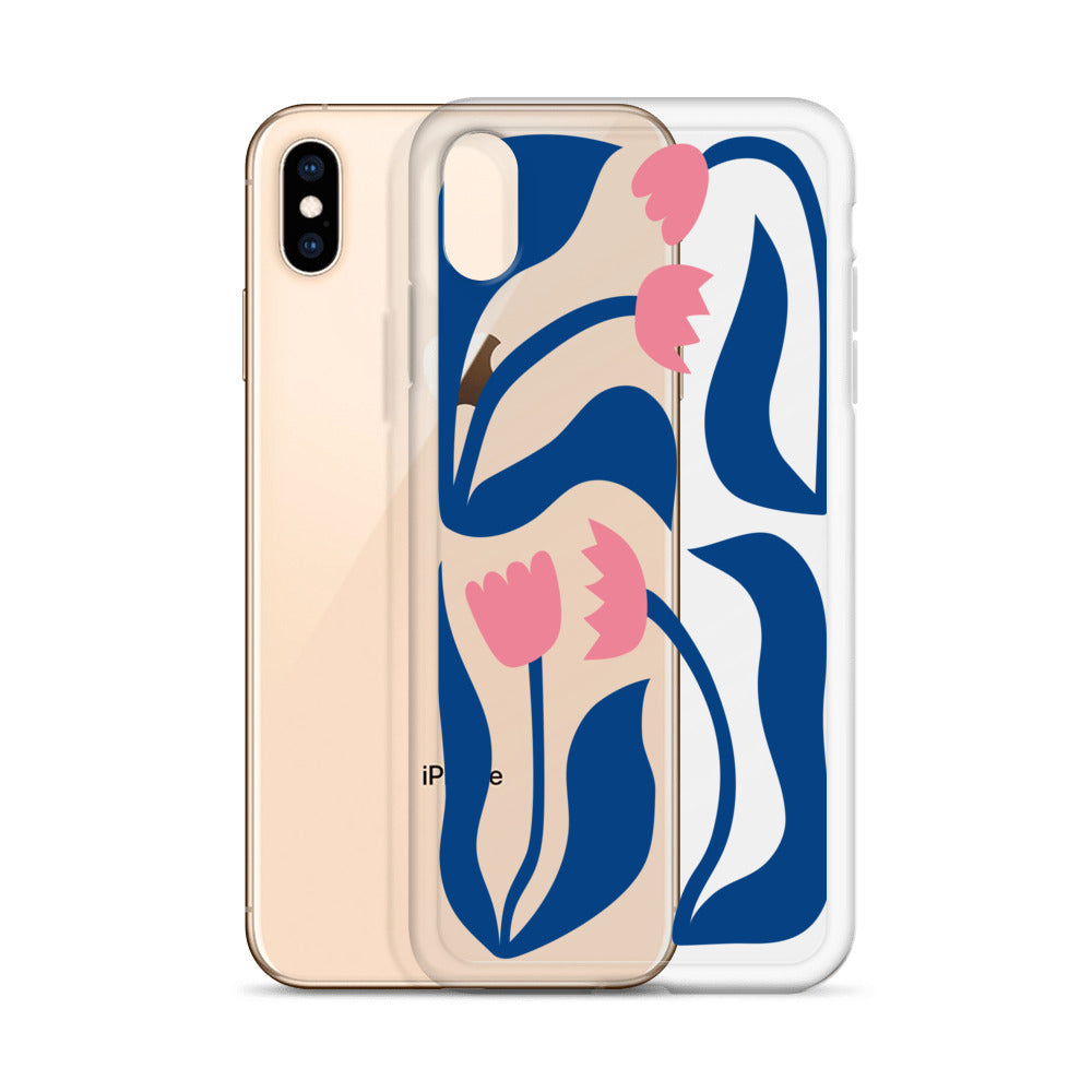 Blue Floral iPhone Case