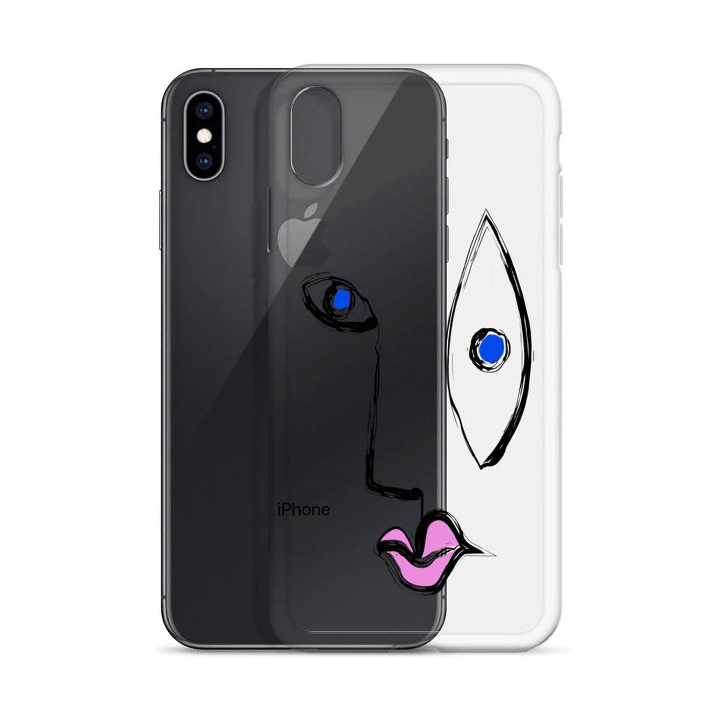 Picasso Face Line Art iPhone Case