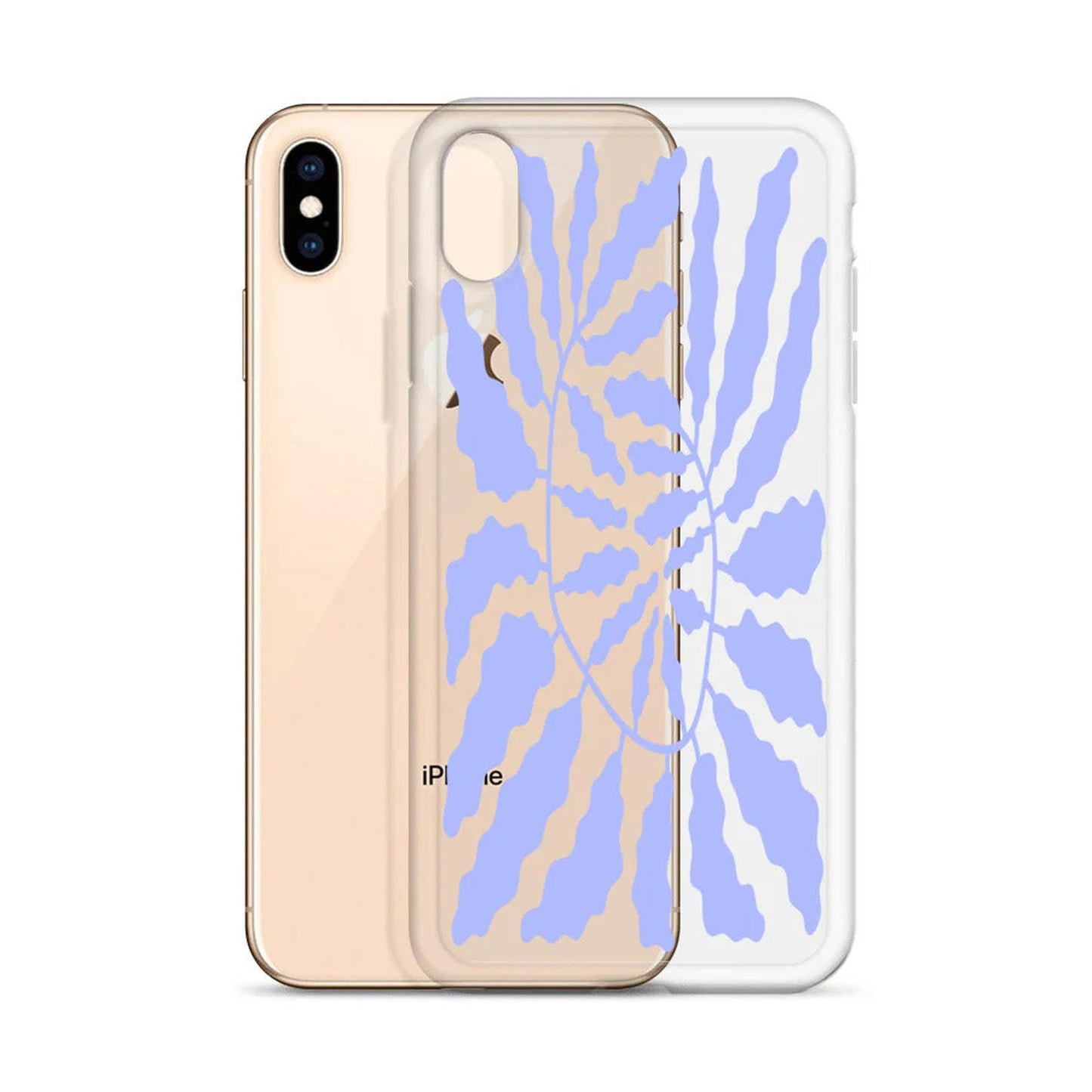 Retro Violet Leaf iPhone Case