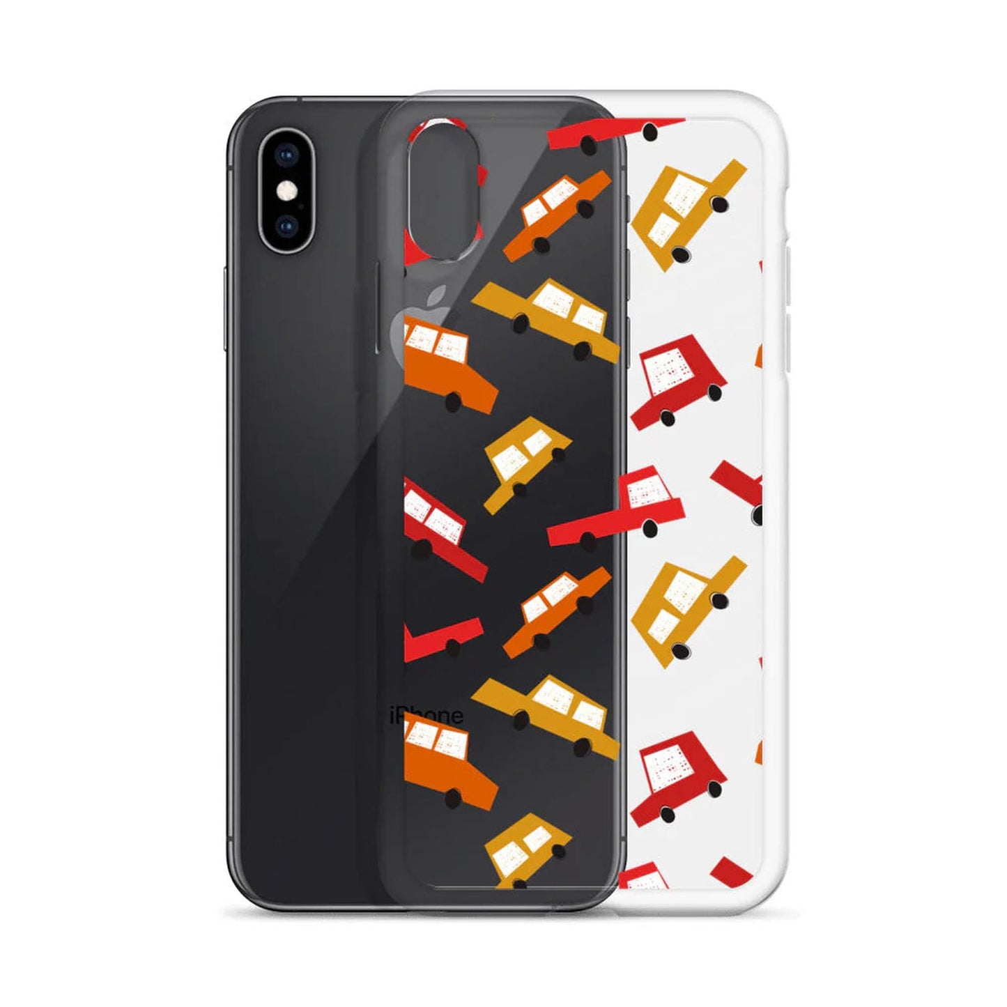 Retro Cars Pattern iPhone Case