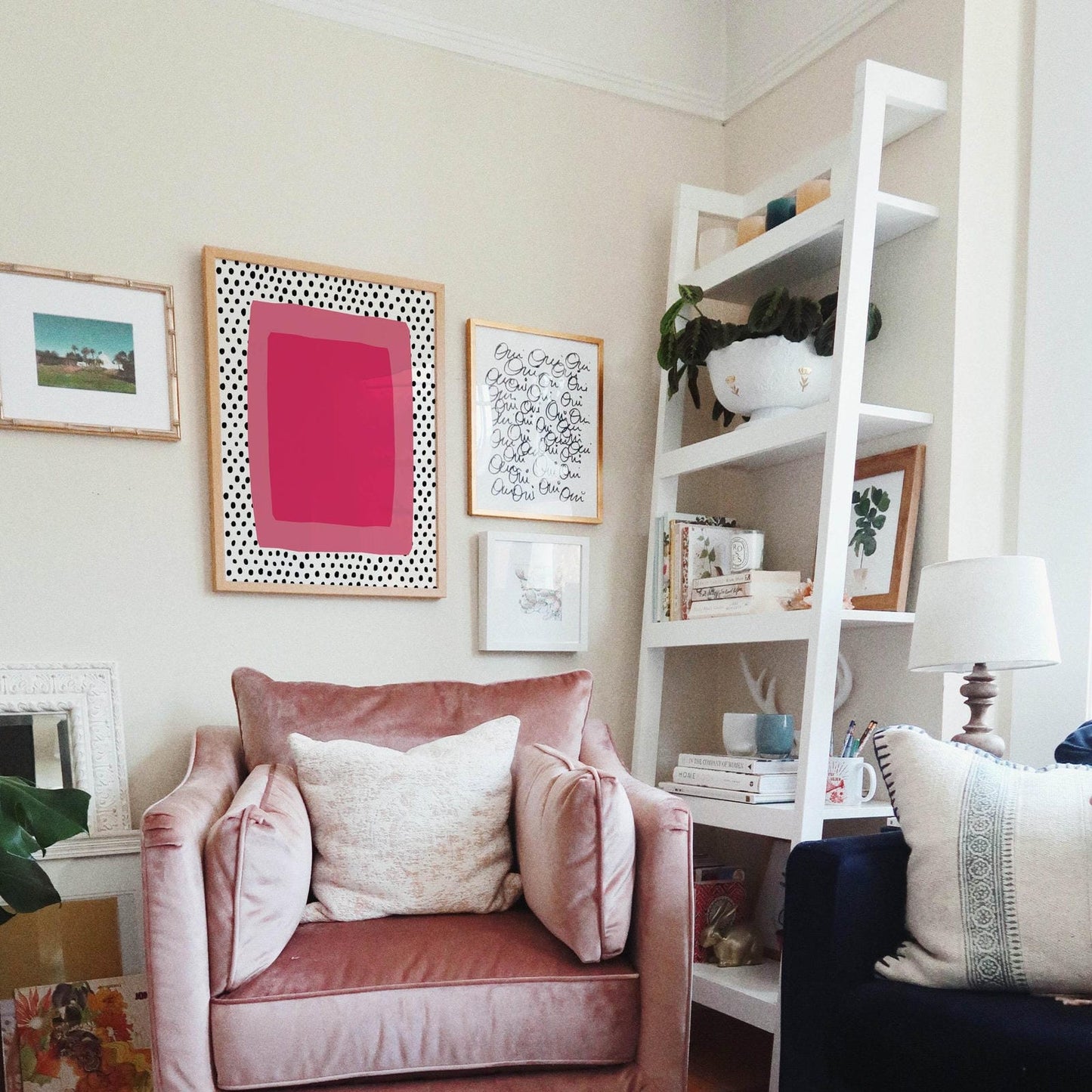 Pink Colorblocks Abstract Poster - HypeSheriff Europe