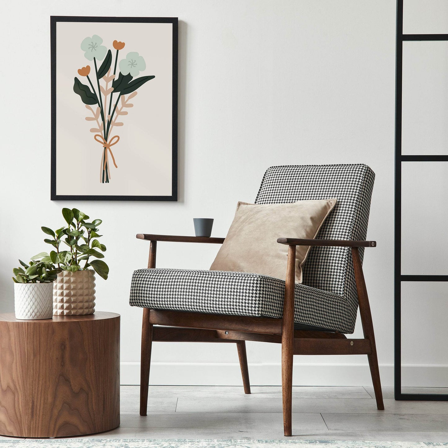 Minimal Bouquet Illustration Print - HypeSheriff Europe