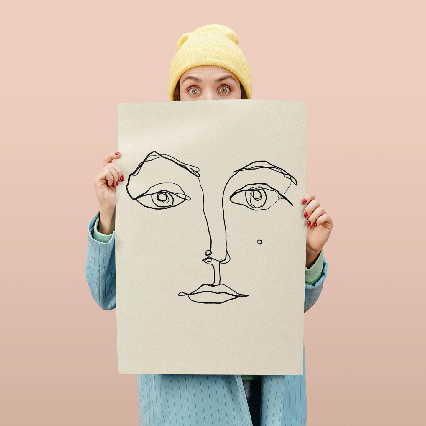 Line Face Poster - HypeSheriff Europe