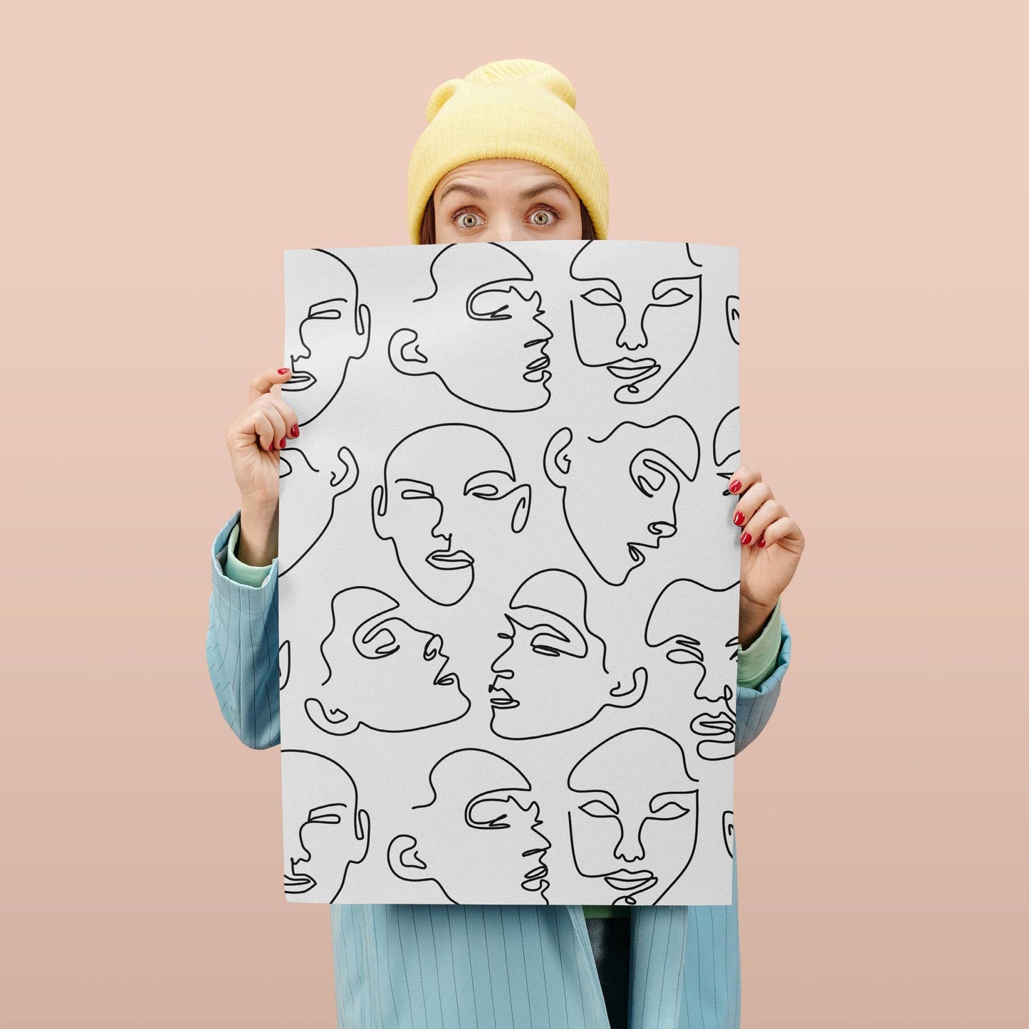 Line Art Portraits Poster - HypeSheriff Europe