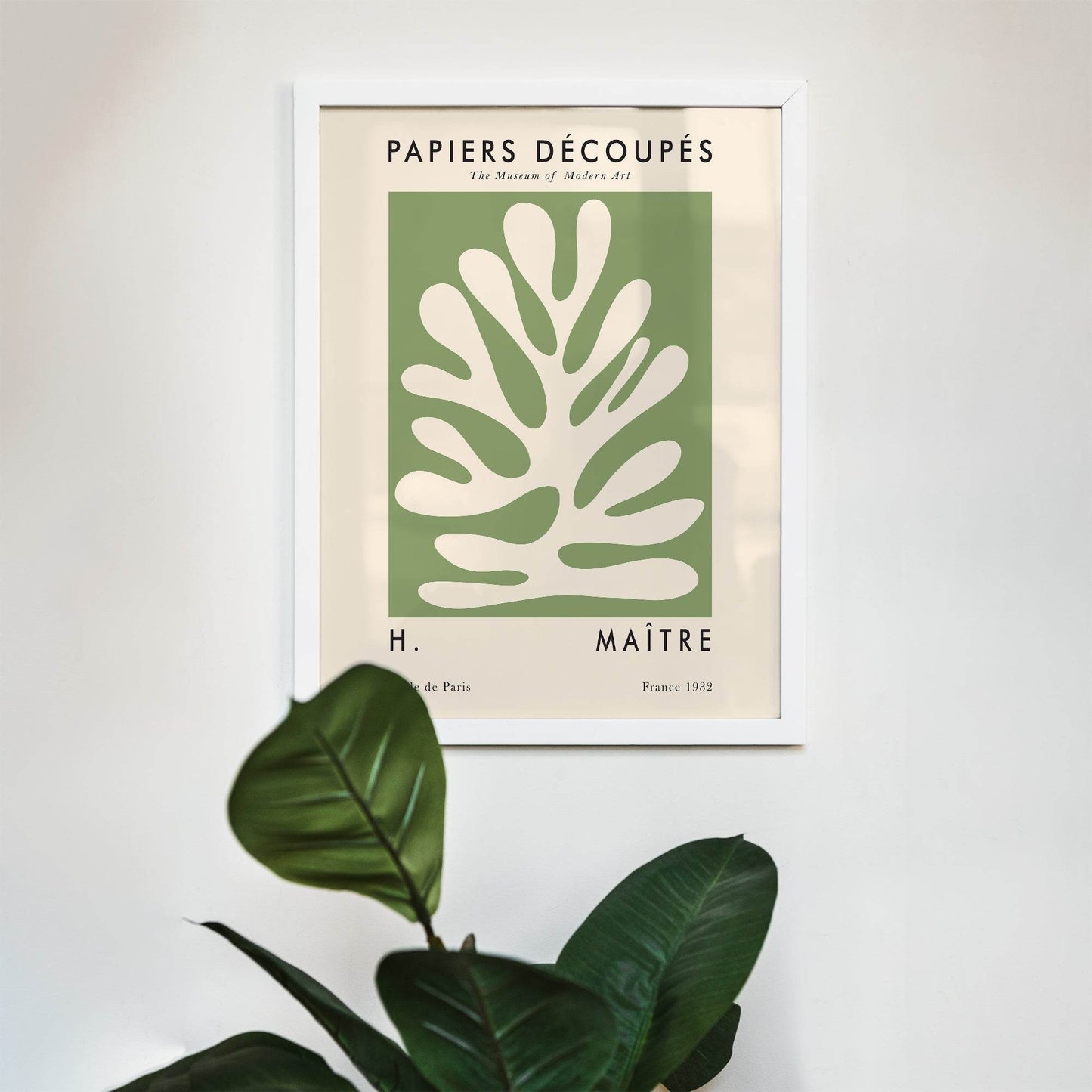 Green Leaf Art Print - HypeSheriff Europe