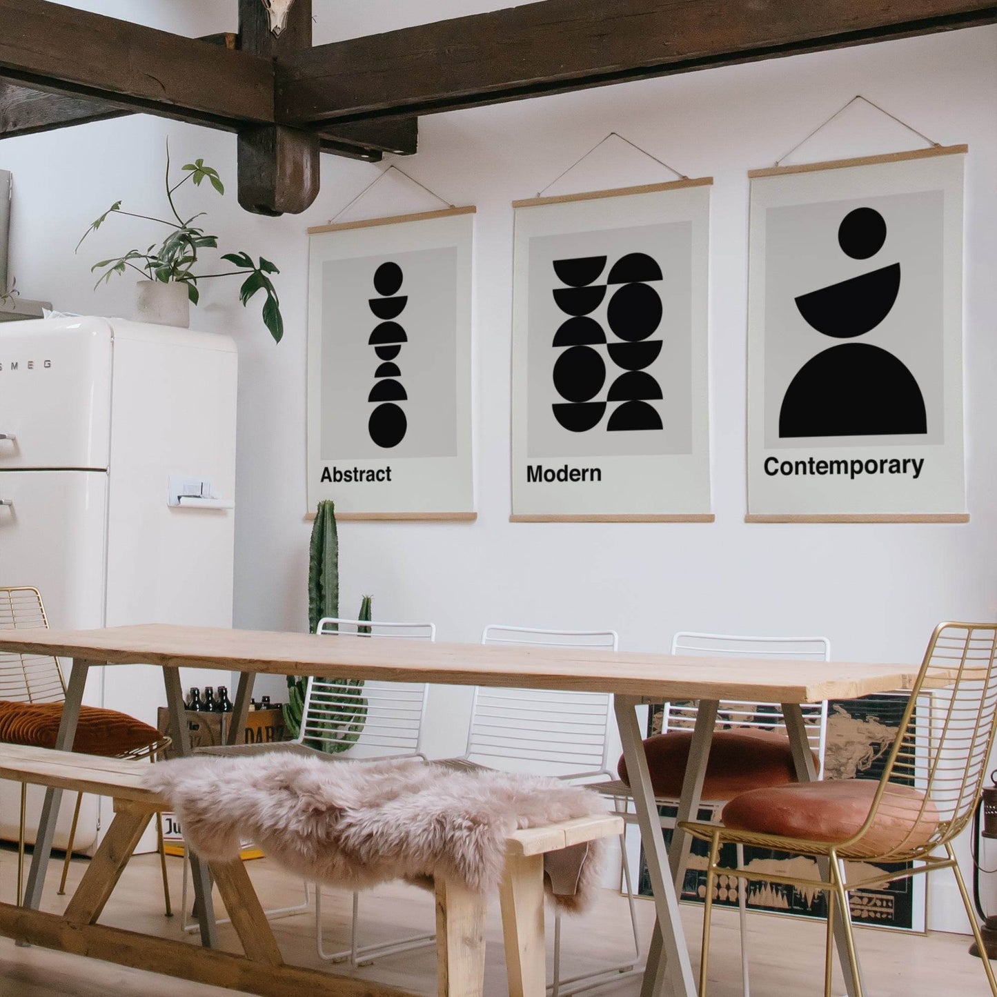 Set of 3 Abstract Contemporary Posters - HypeSheriff Europe