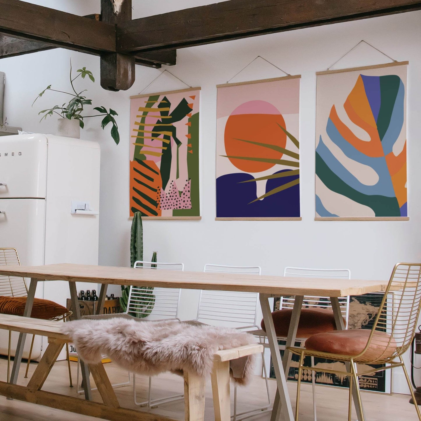 Set of three eclectic art prints - HypeSheriff Europe