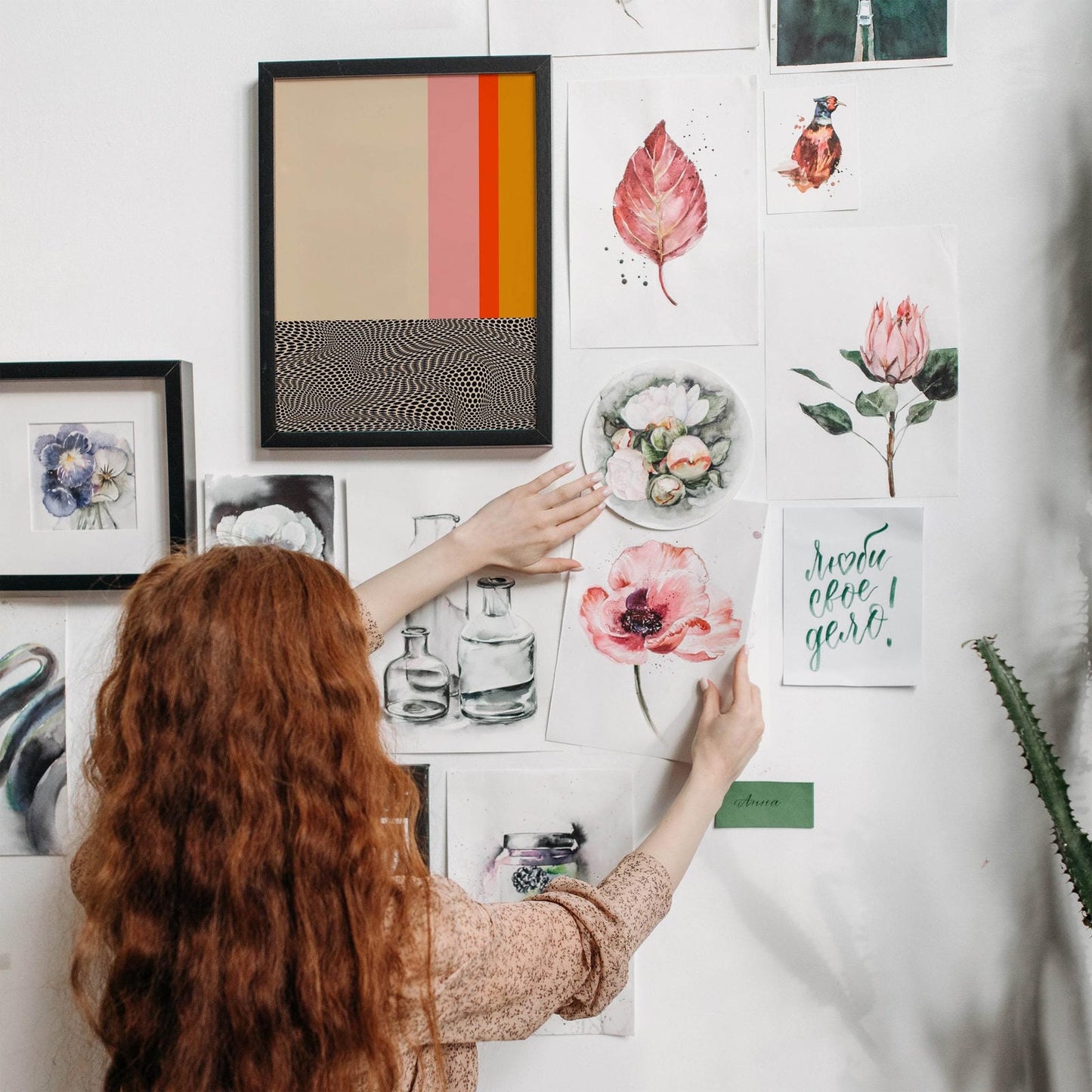 Abstract Painting in Mid-Century Modern style - HypeSheriff Europe