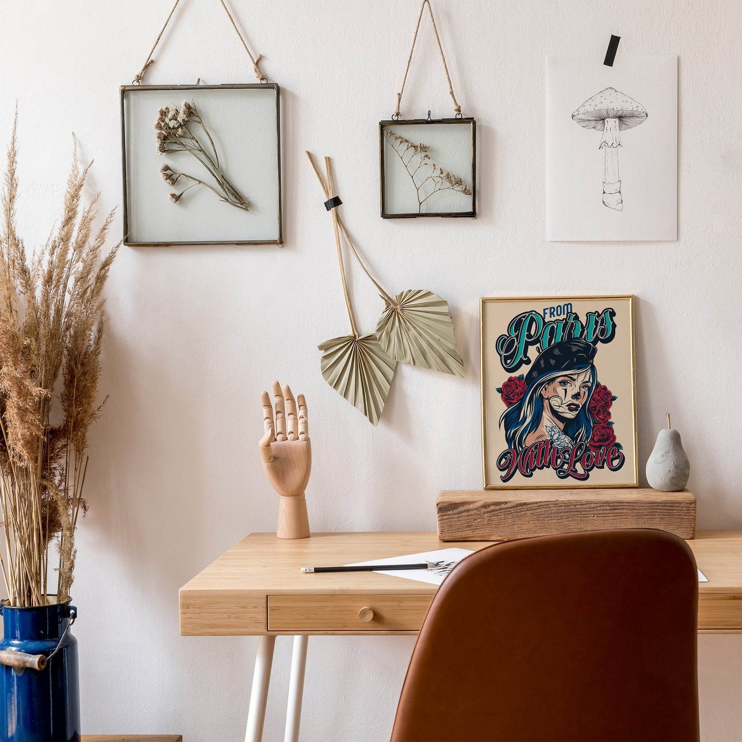 Vintage Paris Girl Poster - HypeSheriff Europe