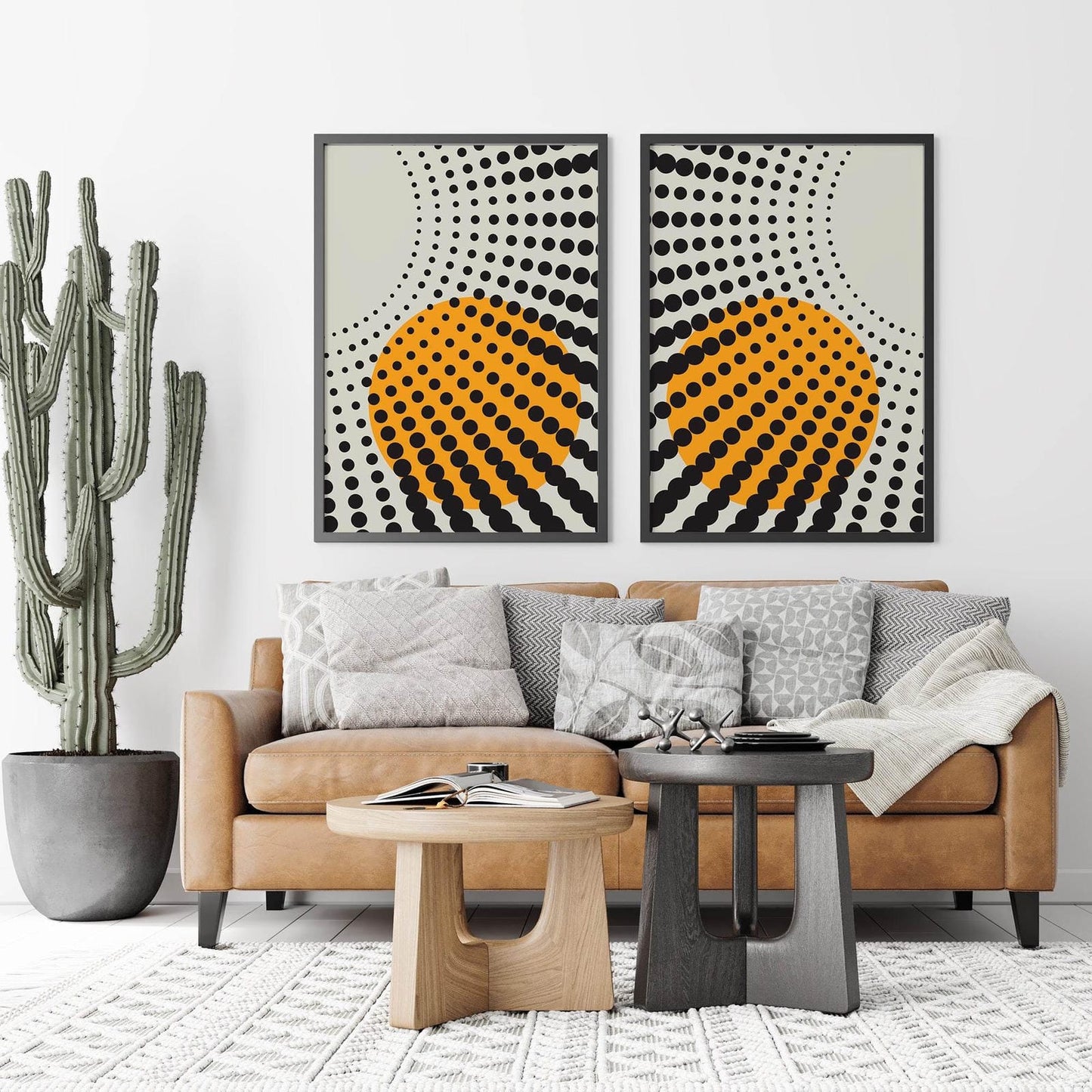 Set of 2 Matching Geometric Posters - HypeSheriff Europe