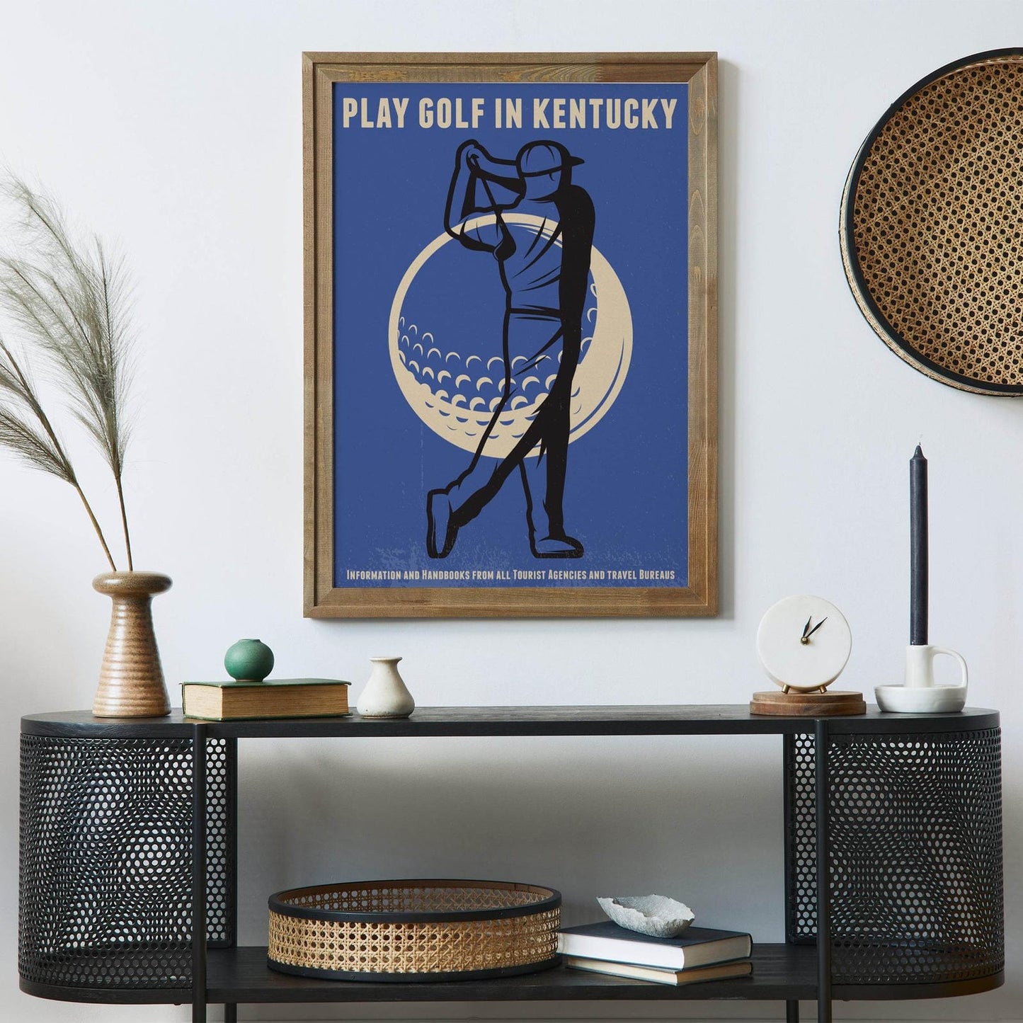 Play Golf in Kentucky Retro Poster - HypeSheriff Europe