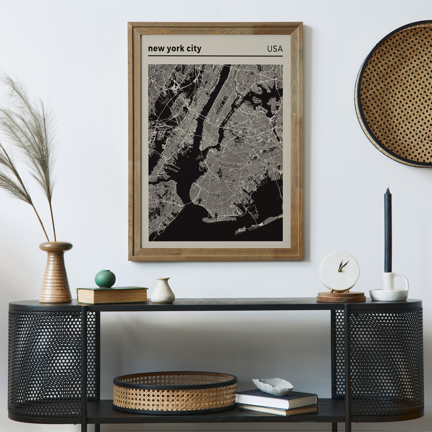 New York City, USA Map Poster - NYC