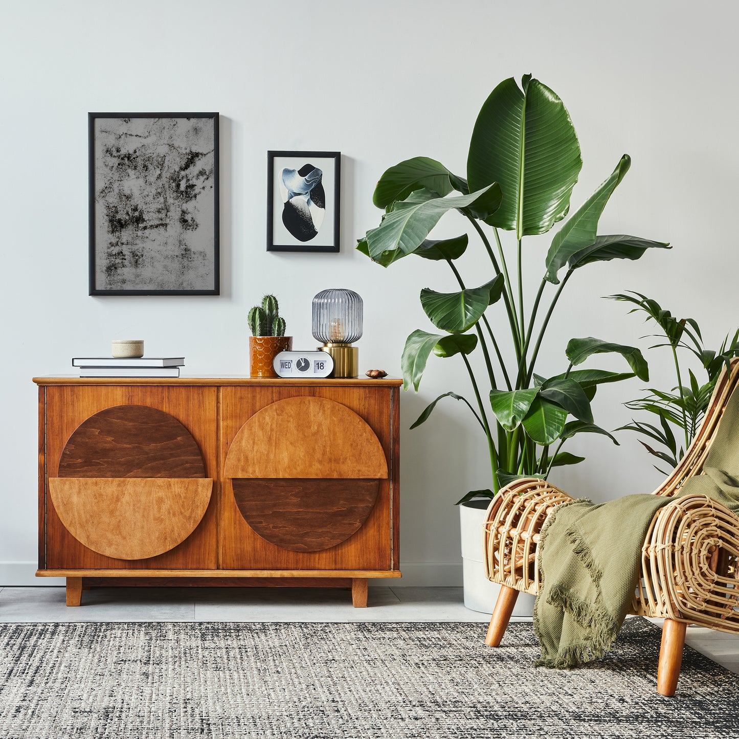 Monochrome Abstract Painting - Giclee Art Print