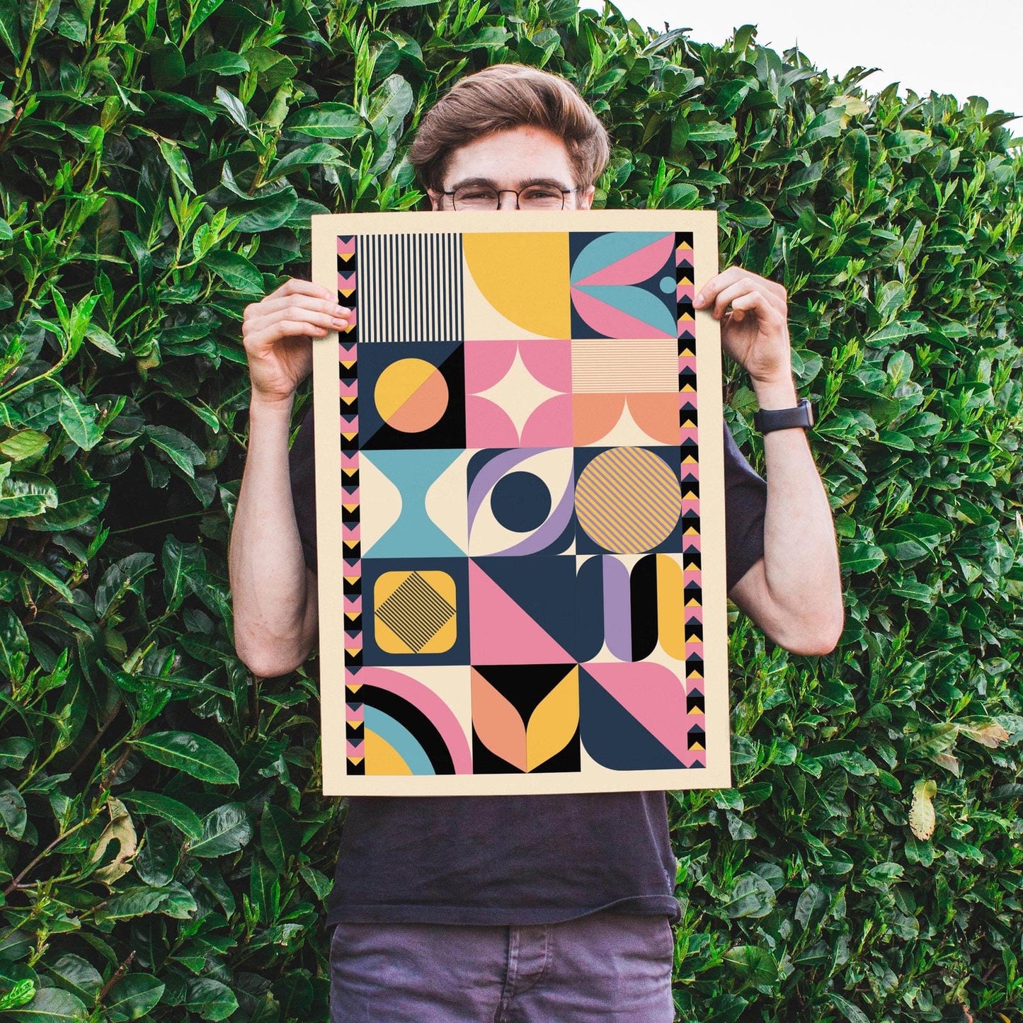 Retro Abstract Geometric Poster - HypeSheriff Europe