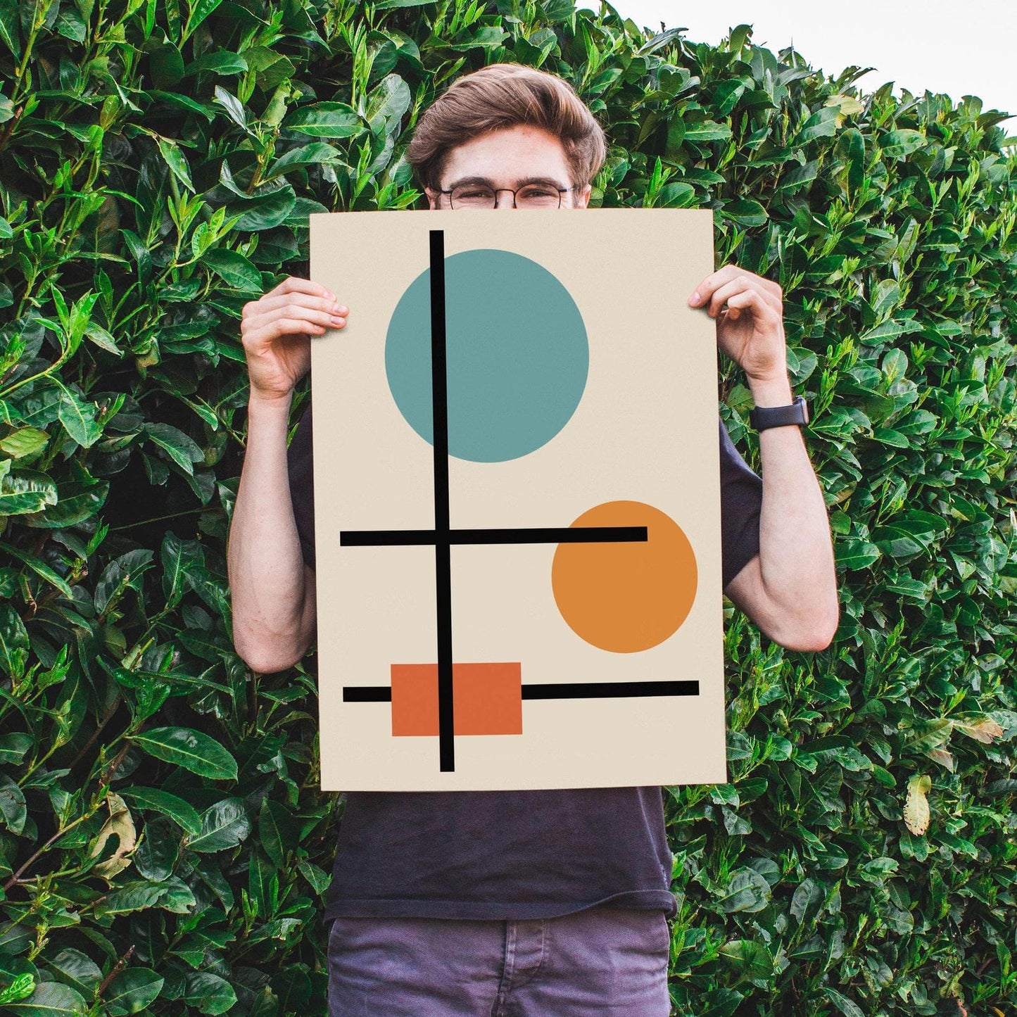 Geometric Bauhaus Abstract Print - HypeSheriff Europe