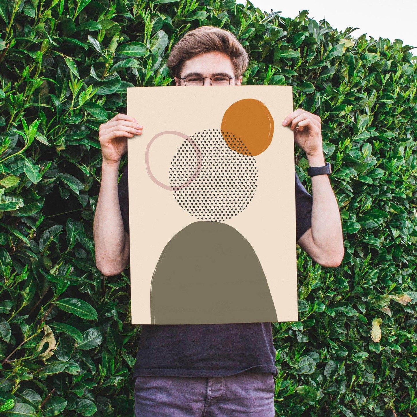 Earth Colors Abstract Print - HypeSheriff Europe