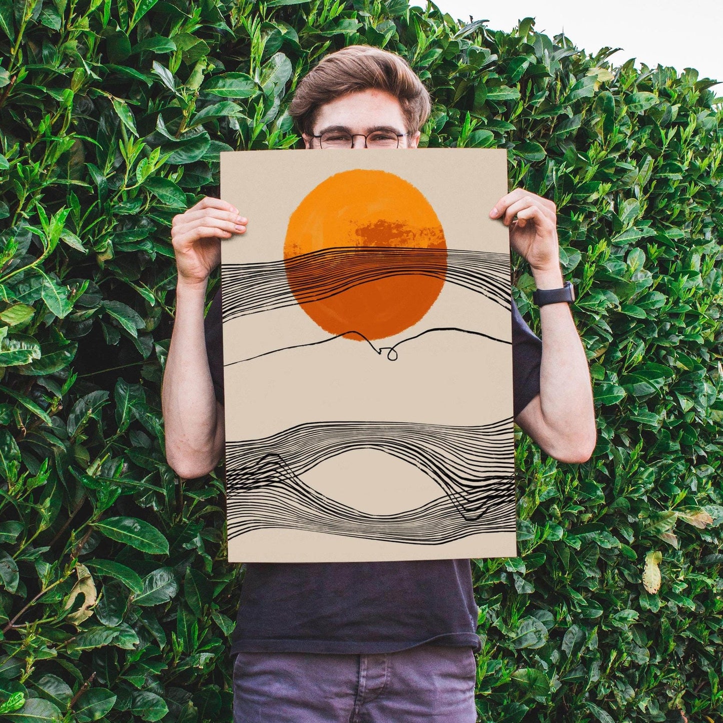 Handdrawn Sunset Print - HypeSheriff Europe