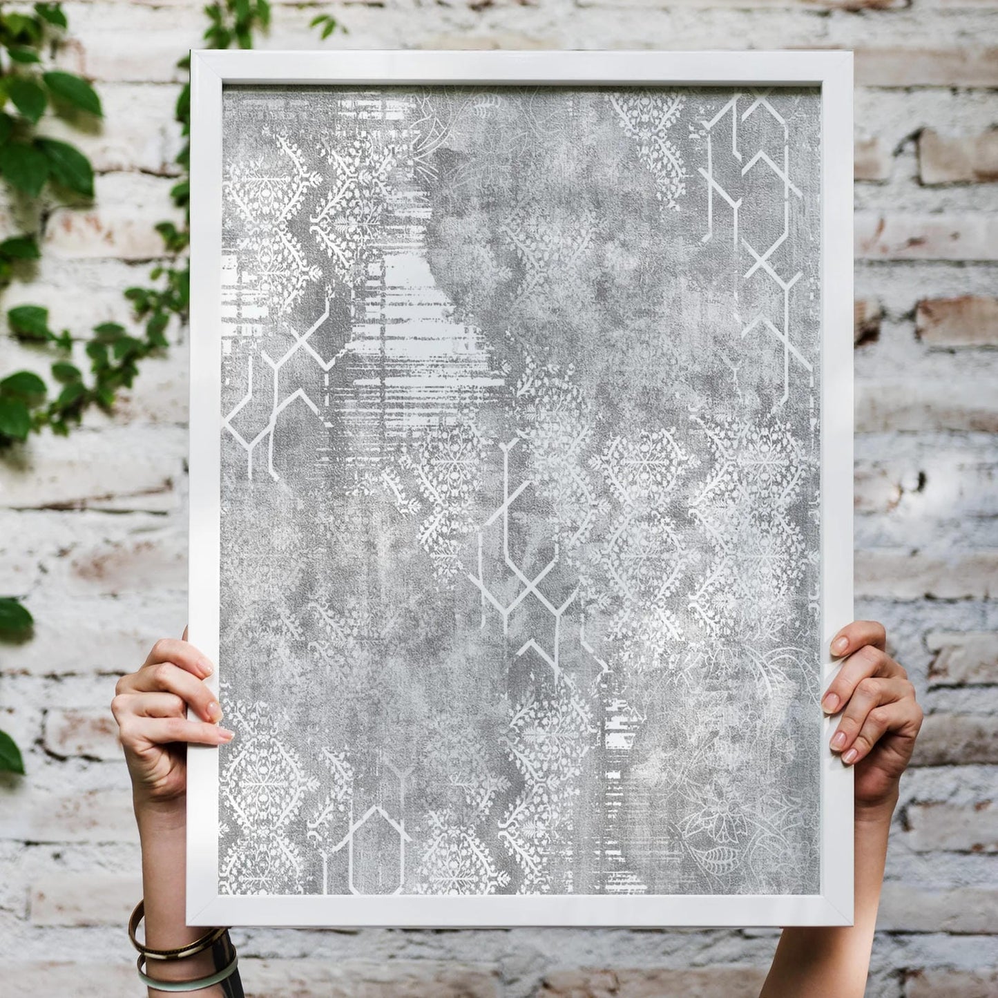 Modern Grey Painting Poster