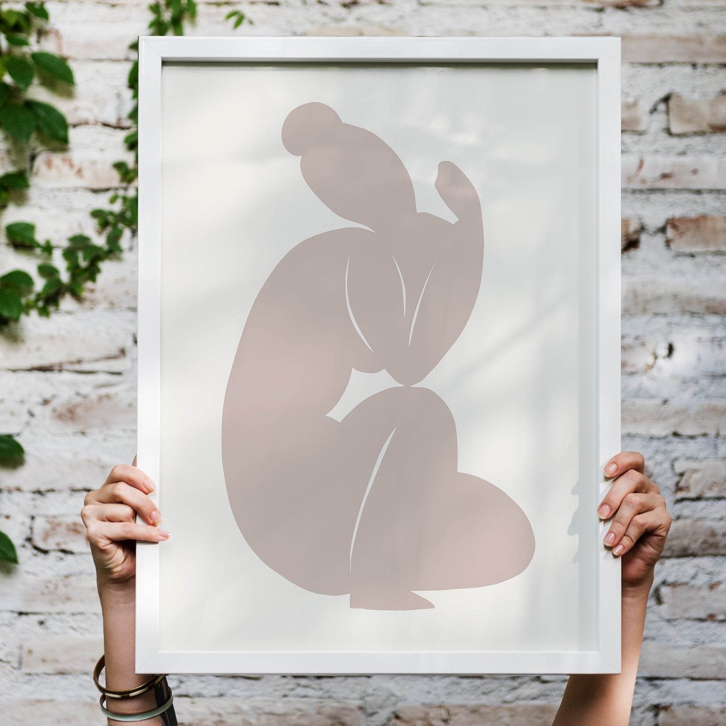 Paper Woman Beige Poster - HypeSheriff Europe