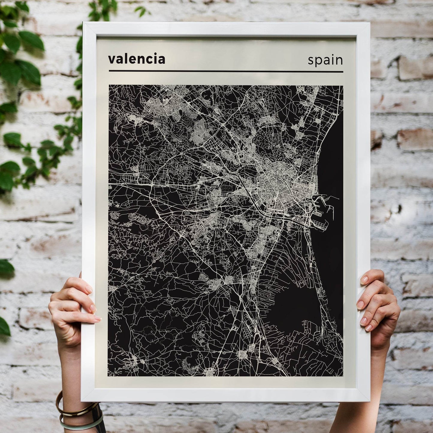 Valencia, Spain Map Posters - HypeSheriff Europe