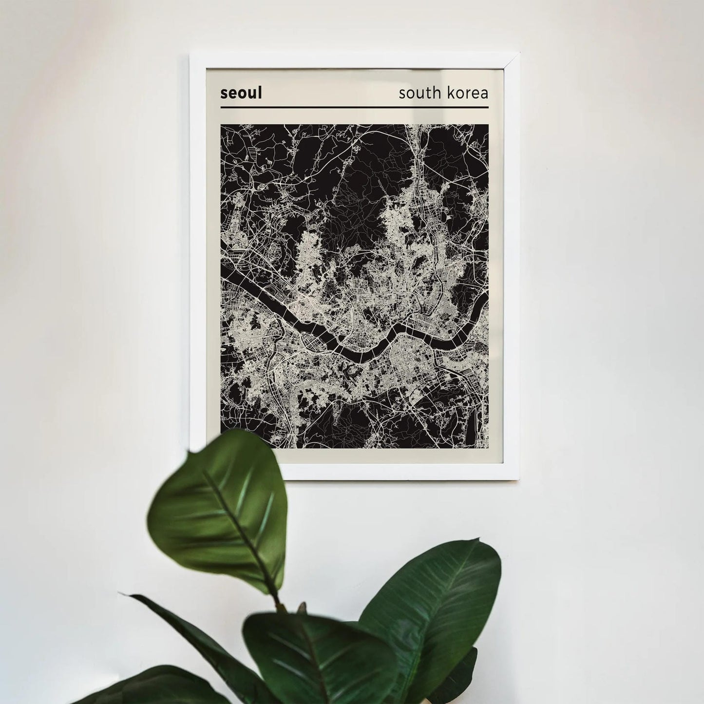 Seoul - South Korea Map Poster