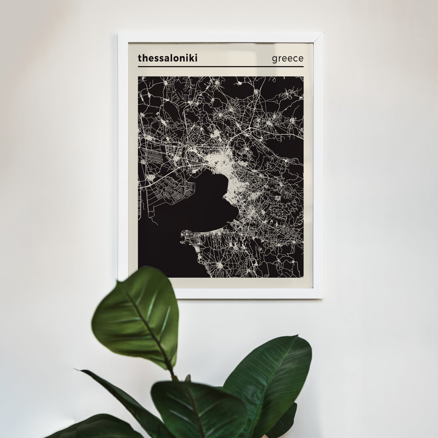 Thessaloniki, Greece - City Map Poster