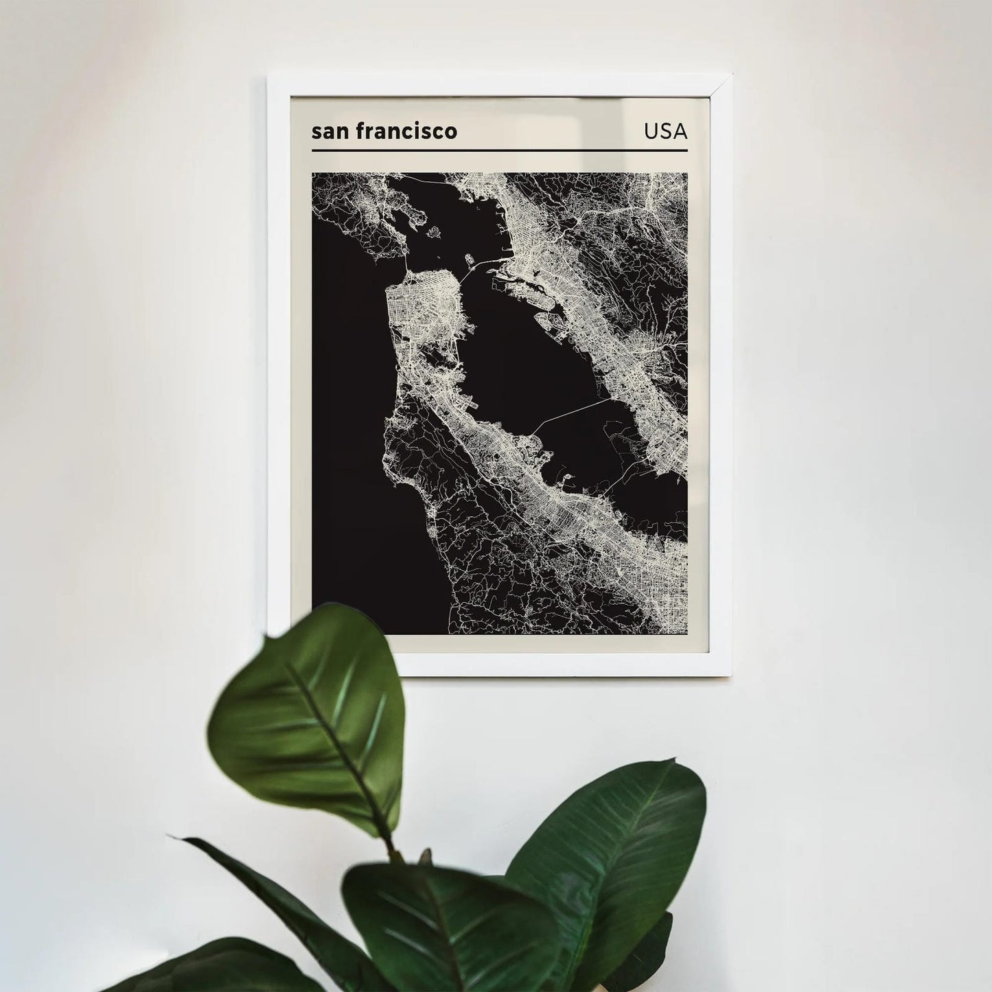 San Francisco USA Map Poster