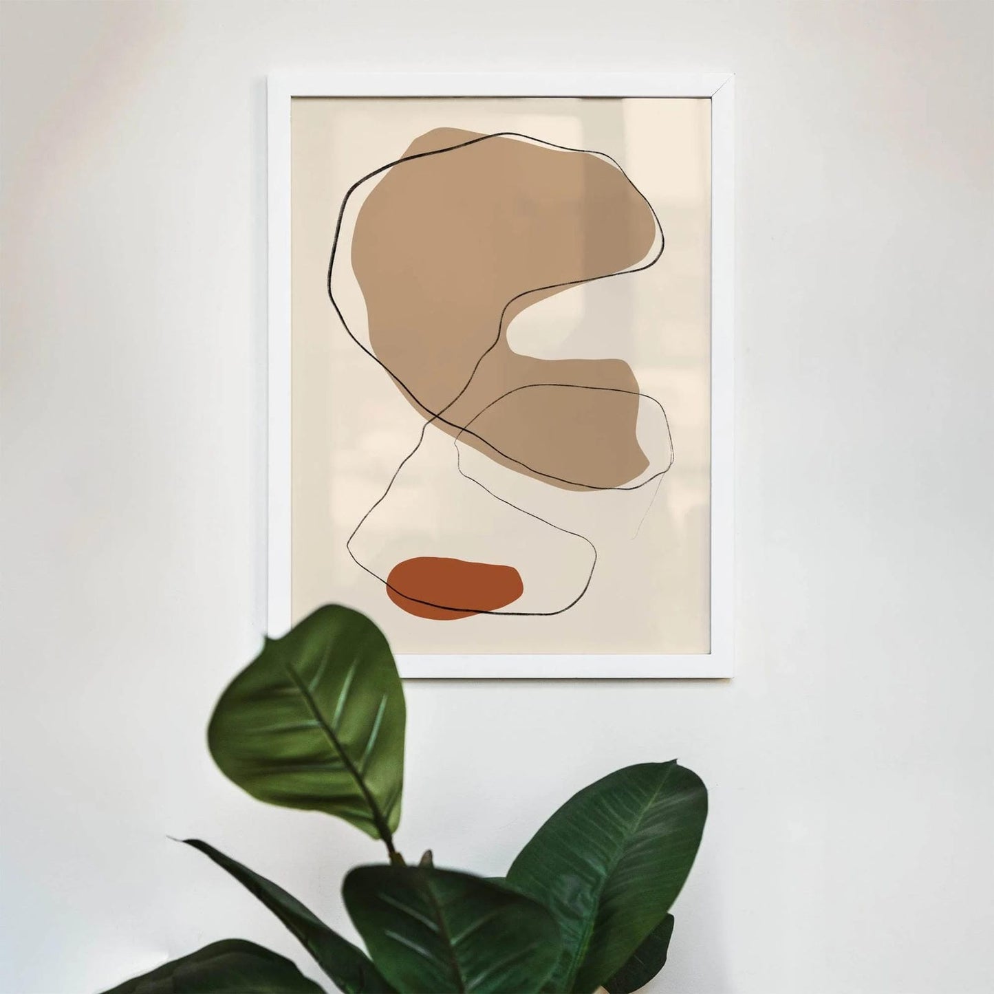 Abstract Beige Print - HypeSheriff Europe