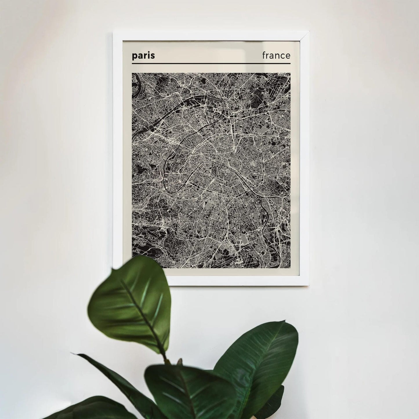 Paris City Map Poster - France Art Print