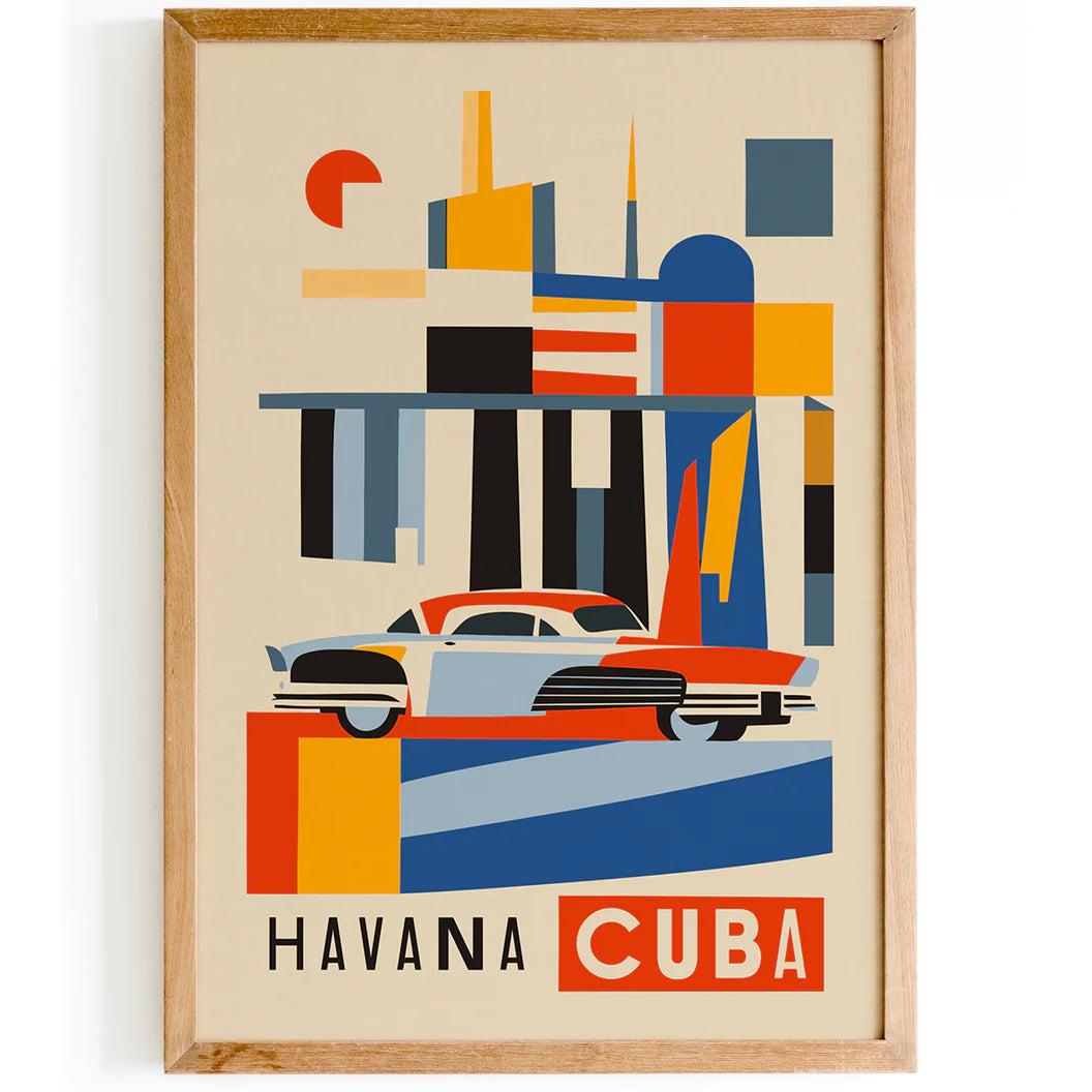 HAVANA Cuba Poster - Minimalist Travel Art