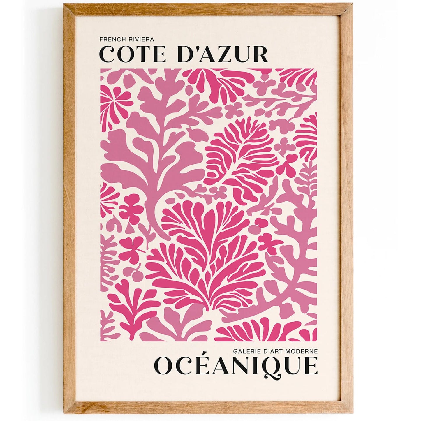 Pink Coral Reefs Cote d Azur Art Print