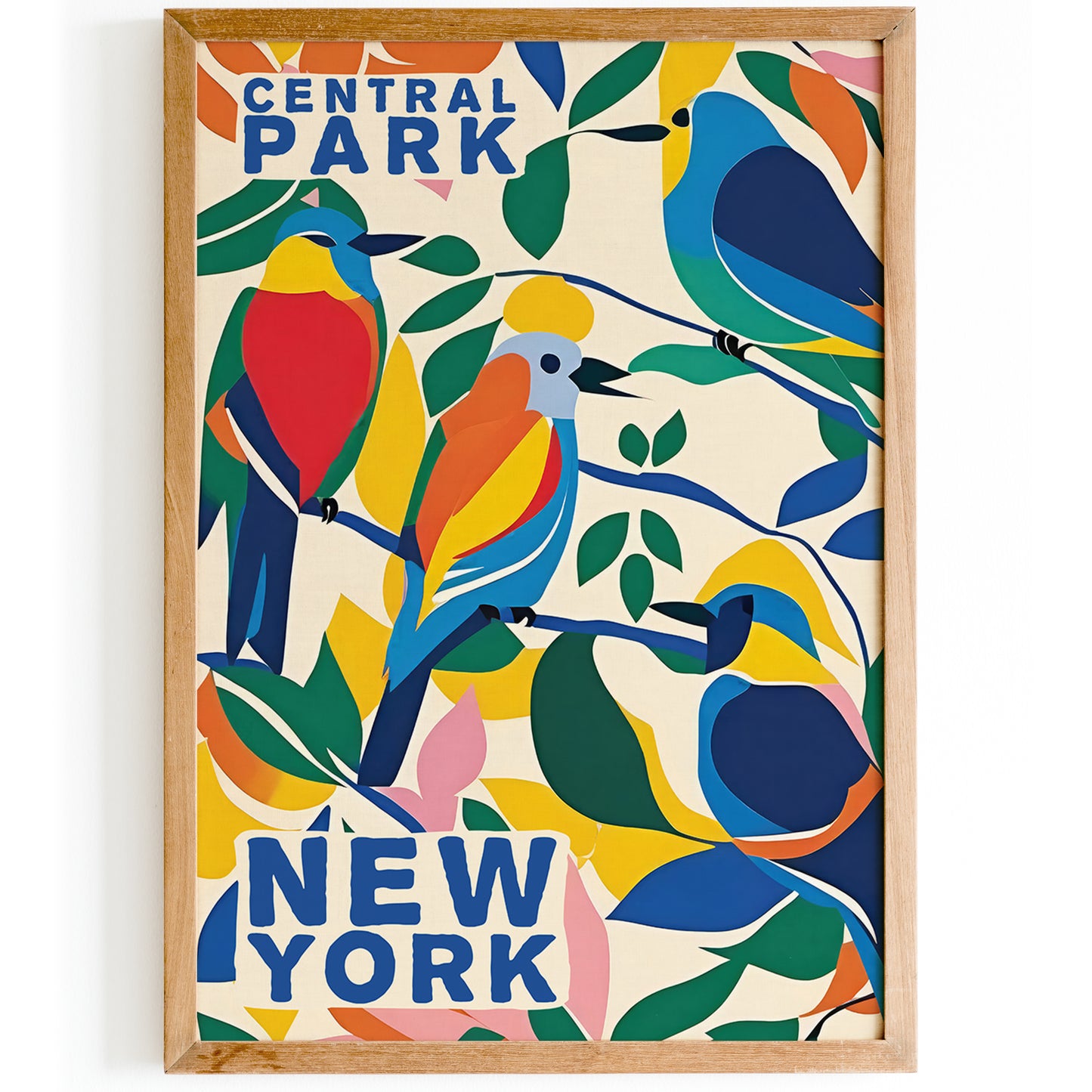 Colorful Central Park New York City Poster