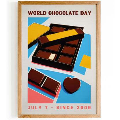 Retro WORLD CHOCOLATE DAY Poster