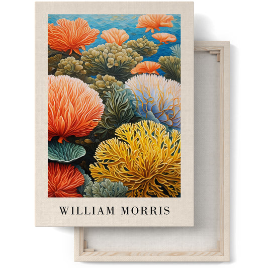 Coral Reefs William Morris Canvas Wall Art