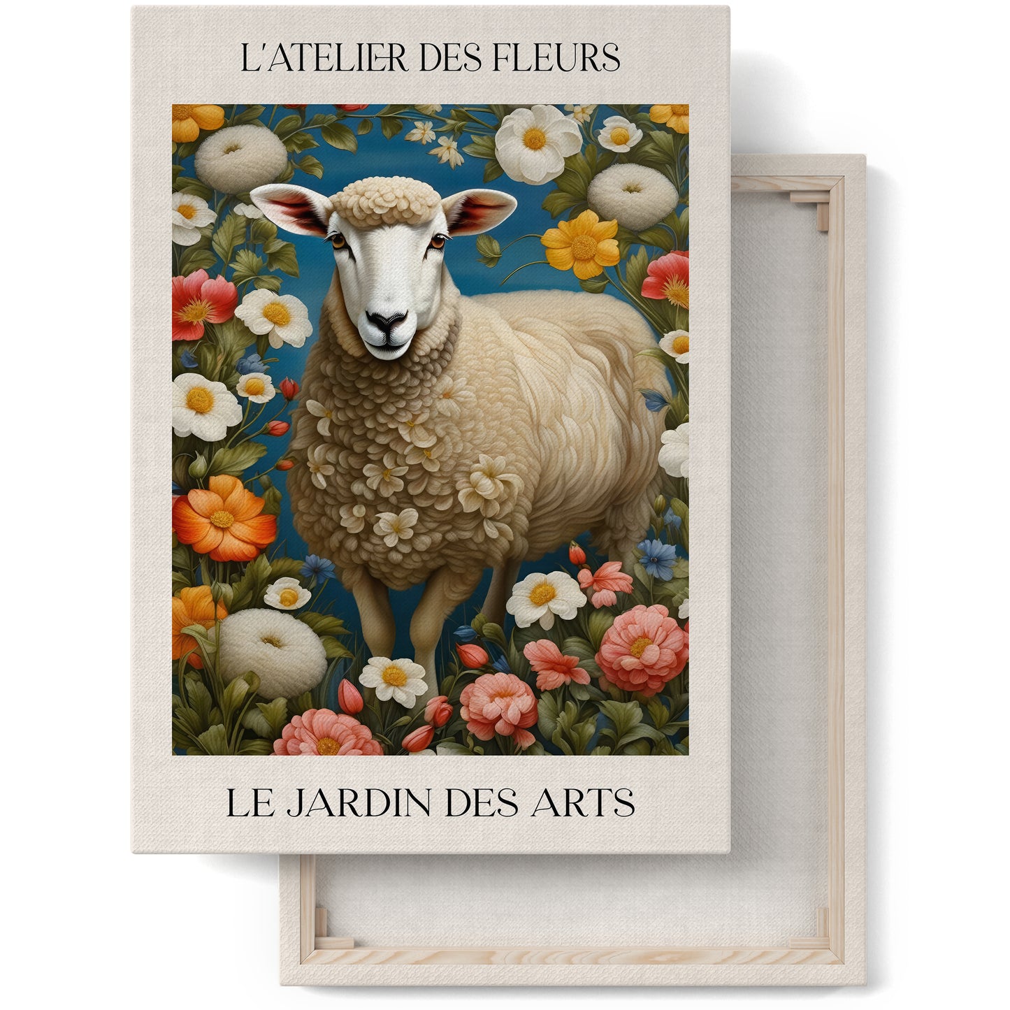 Vintage Sheep Animal Canvas Print - William Morris