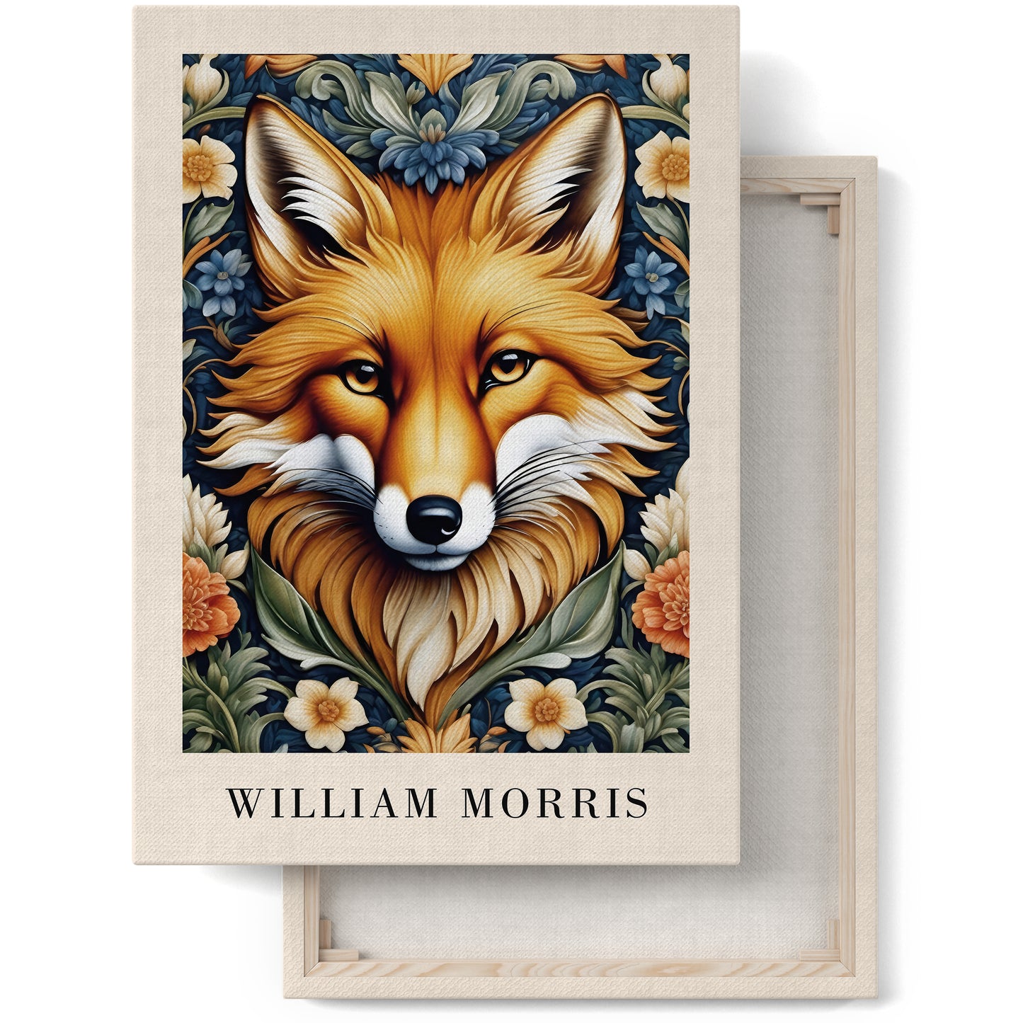 Victorian Fox William Morris Canvas Print