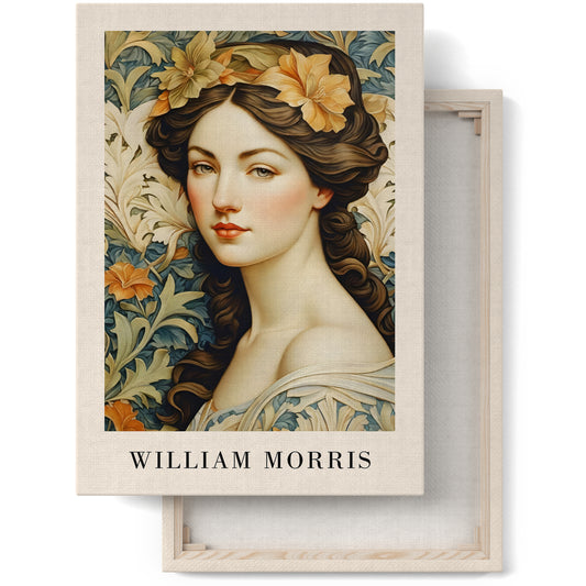 Artisanal Elegance William Morris Canvas Print