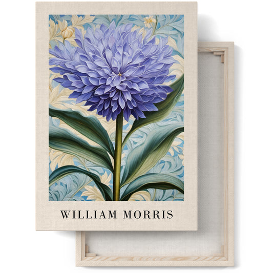 William Morris Purple Flower Canvas Art Print