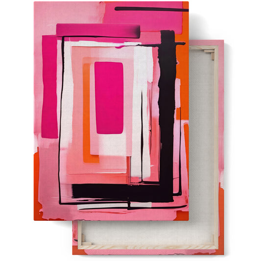 Abstract Canvas Print: Modern Magenta