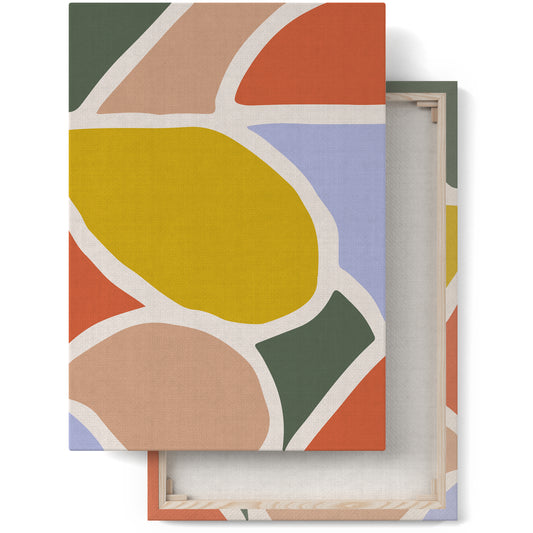 Modern Color Blocks Canvas Art Print