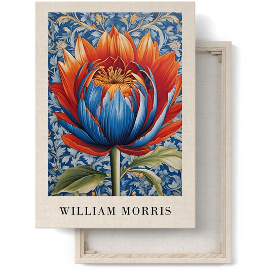 Blue Flower William Morris Canvas Print