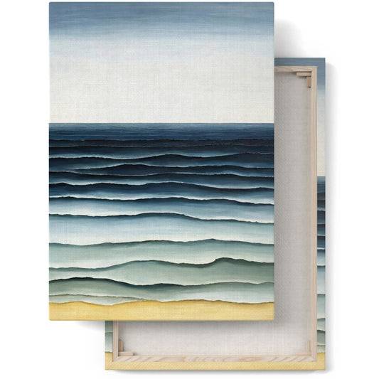 Minimalist Sea Nordic Style Canvas Art Print