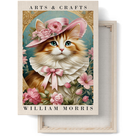 Feline Royalty Victorian Cat Canvas Wall Art