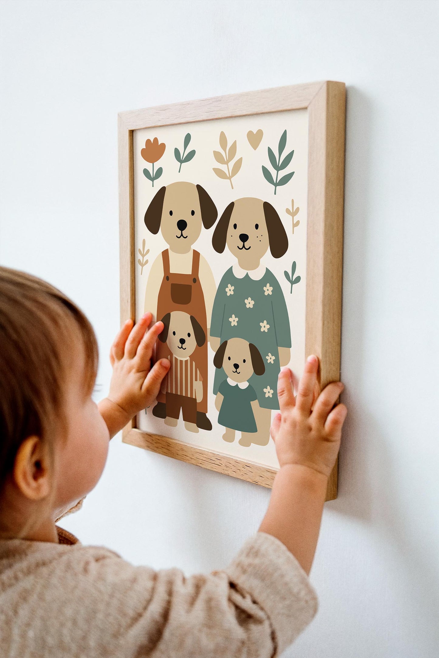 Dog Family Poster – Kids Room Wall Art
