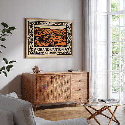 Grand Canyon Arizona Poster - Travel Horizontal Print