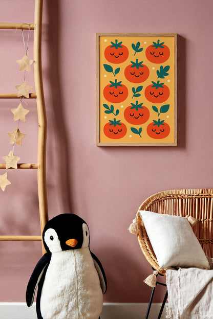 Happy Tomatoes Wall Art – Playful Kitchen Decor