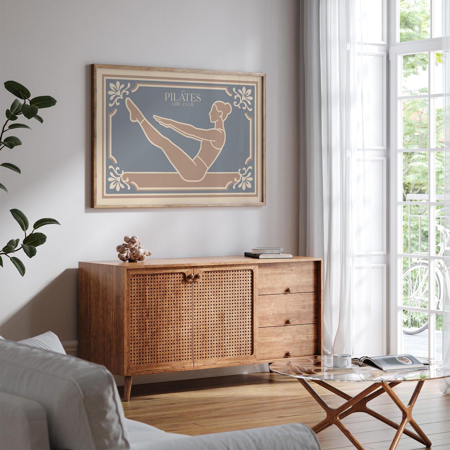 The Pilates Girl Club Poster - Horizontal Sport Wall Art