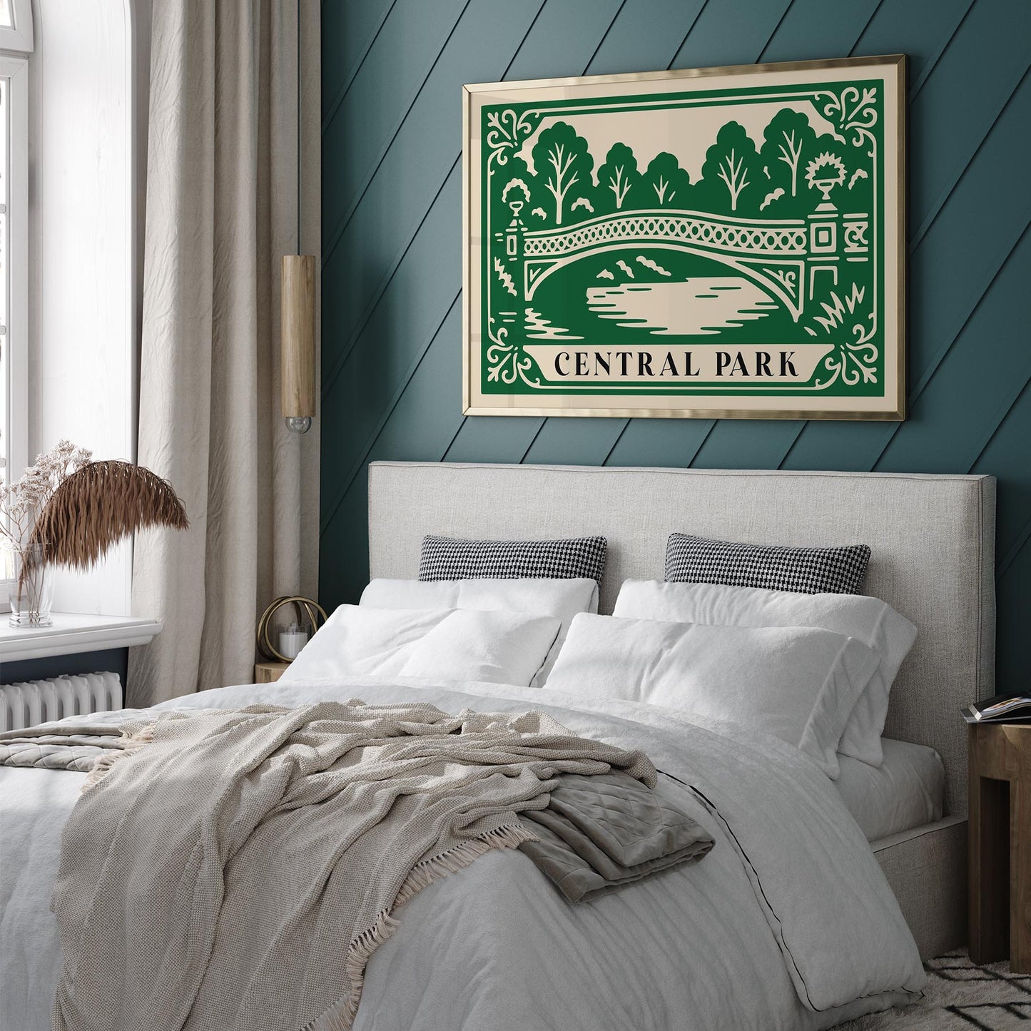 Bow Bridge Central Park Poster - Horizontal Wall Art Print